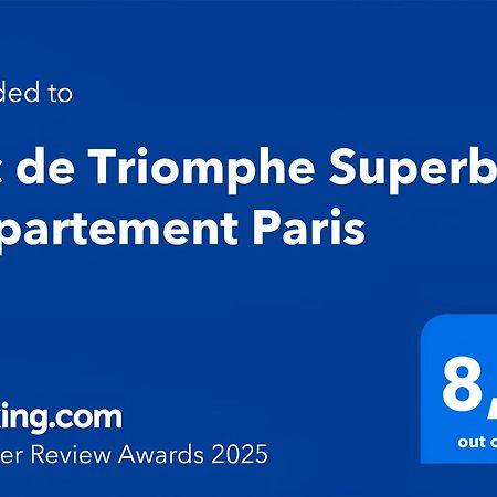 Arc De Triomphe Superbe Appartement Paris Free Netflix Kültér fotó